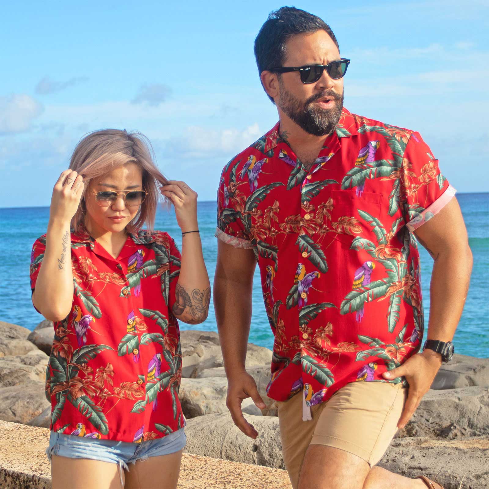 Matching Hawaiian Shirts and Dresses ...